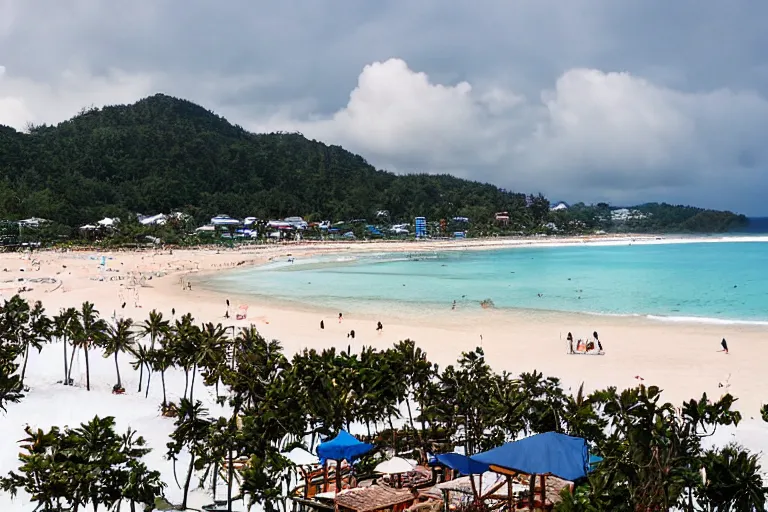 Image similar to snowy Phuket beach