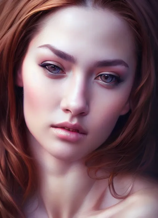 Image similar to photo of a gorgeous young woman in the style of stefan kostic, realistic, sharp focus, 8 k high definition, insanely detailed, intricate, elegant, art by stanley lau and artgerm