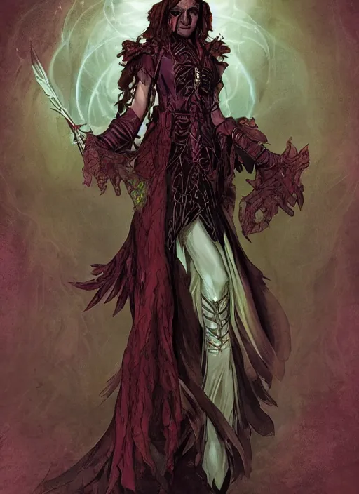 Image similar to an acanthus mage ( an acanthus is a mage specializing in the arcana of fate and time ) from the modern supernatural arcane thriller ttrpg'mage : the awakening ', fey fated ethereal modern aesthetic, 8 k, character concept reference art, by david mattingly and michael william kaluta and steve prescott and alex ross and annie liebovitz.