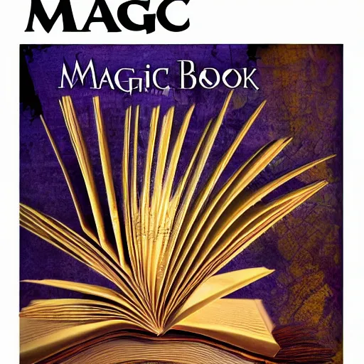 Image similar to cover of magic book written by sorcerer, highly detailed, 4 k