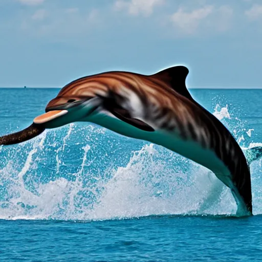 Image similar to a tiger dolphin