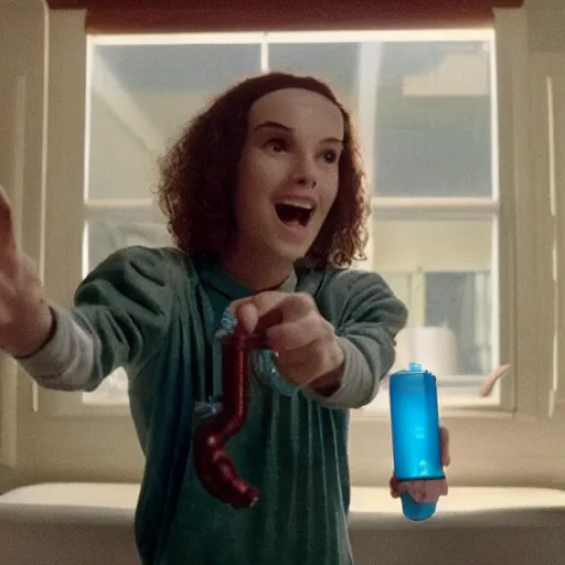 Prompt: vecna from stranger things I. A smart water commercial