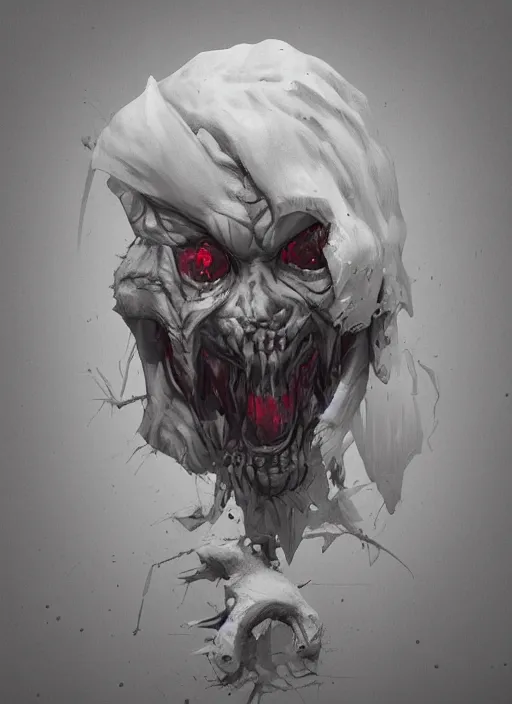 Image similar to A Tortrait of Terror, digital art, trending on artstation