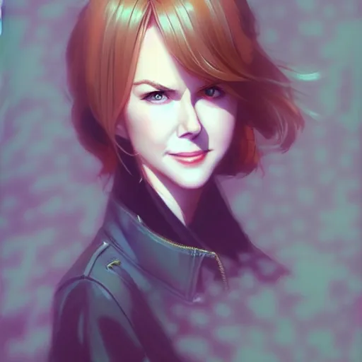 Image similar to nicole kidman, portrait shinkai makoto studio ghibli studio key hideaki anno sakimichan stanley artgerm lau rossdraws james jean marc simonetti elegant highly detailed digital painting artstation pixiv