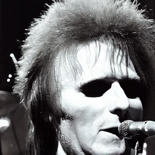 Image similar to ziggy played guitar jamming good with weird and gilly and the spiders from mars he played it left hand but made it too far became the special man then we were ziggy's band, inspired by jakub javora