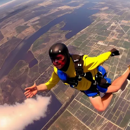 Image similar to skydiving first person perspective