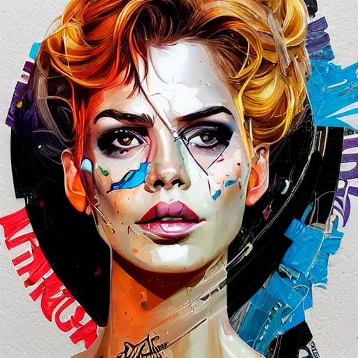 Image similar to unbelievable beautiful lady portrait by sandra chevrier, artstation, hd