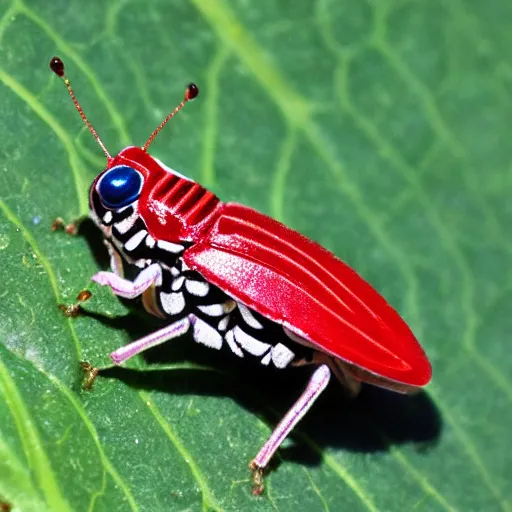 Image similar to candy - striped leafhopper,