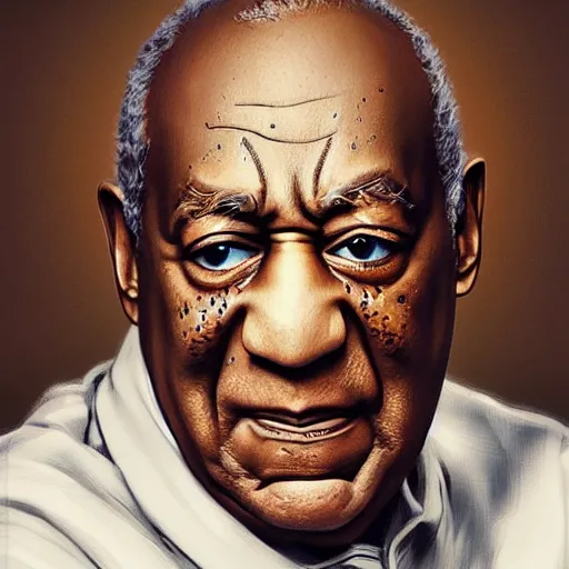 Prompt: Portrait of Bill Cosby made by stanly artgerm lau, wlop, rossdraws, james jean, andrei riabovitchev ,marc simonetti