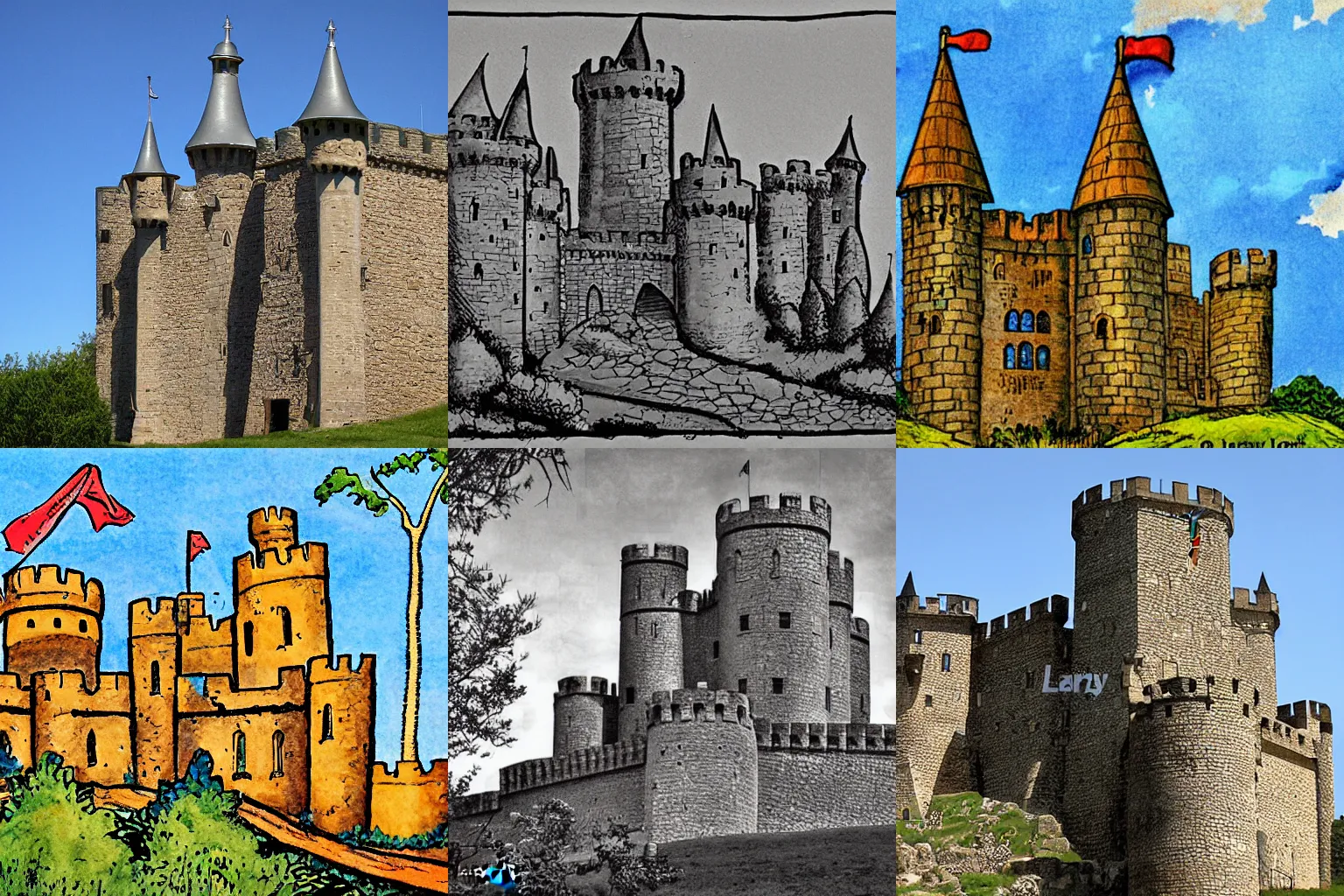 Prompt: medieval castle, by Larry Lieber