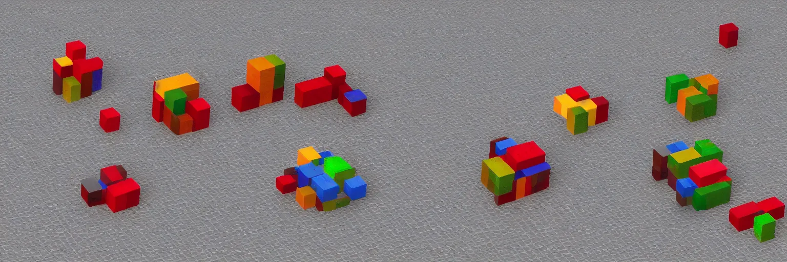 Prompt: Procedural cubes, popular on artstation
