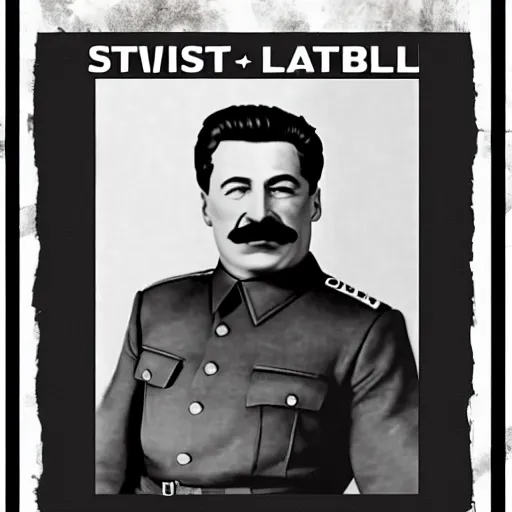Prompt: stalin in style of patrick lambert