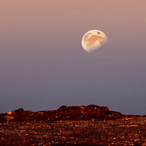 Image similar to photo of moon falling on the earth