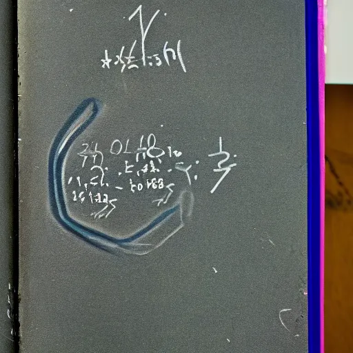 Image similar to photo of an open math textbook from the 9 0 s defaced with pen