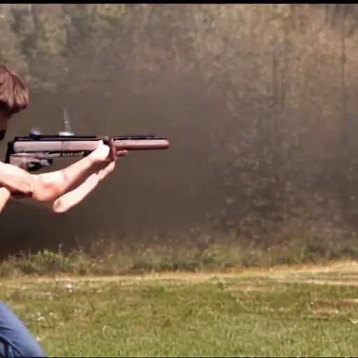 Image similar to bullet firing from gun slow motion shot