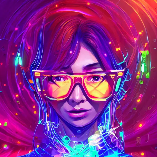 Image similar to skill magic geek inside matrix deepdream radiating a glowing aura stuff loot legends stylized digital illustration video game icon artstation lois van baarle, ilya kuvshinov, rossdraws,