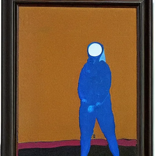 Image similar to portrait of First Man on Mars by Francis Bacon