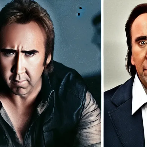 Image similar to nicolas cage is macgyver