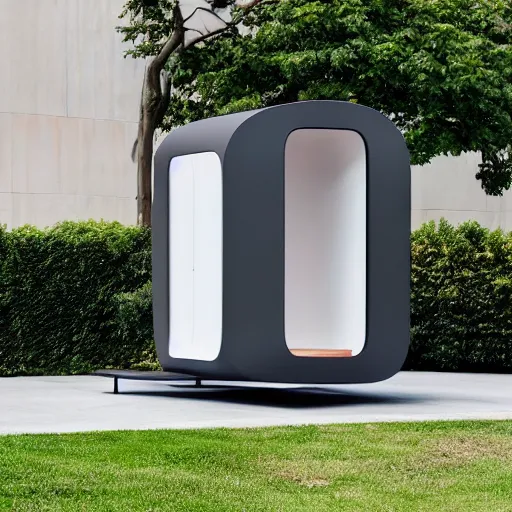 Prompt: High quality photo of Apple's new JIVE POD tm