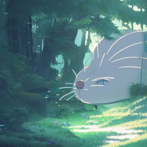 Image similar to A liminal space in colaboration with Studio Ghibli