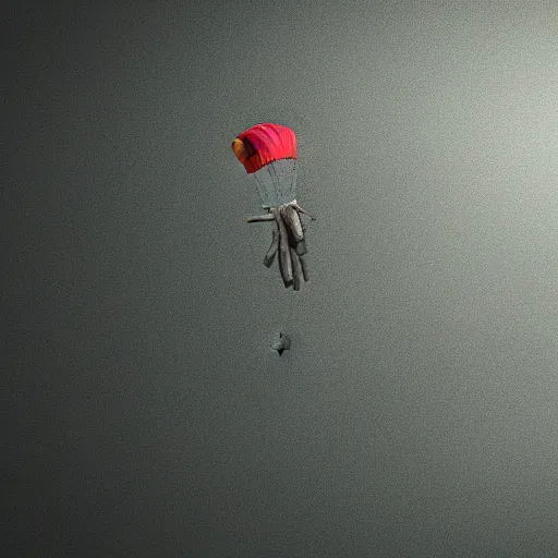 Prompt: Falling from the sky with no parachute, photorealistic