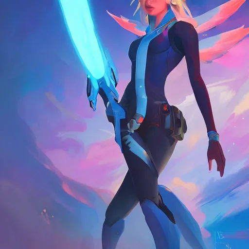 Prompt: mercy overwatch hero champions magic digital painting bioluminance alena aenami artworks in 4 k design by lois van baarle by sung choi by john kirby artgerm style pascal blanche and magali villeneuve healer