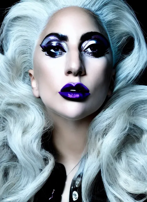 Image similar to lady gaga photoshoot by nick knight editorial studio lighting Highly realistic. High resolution. Highly detailed. Dramatic. 8k.4k.