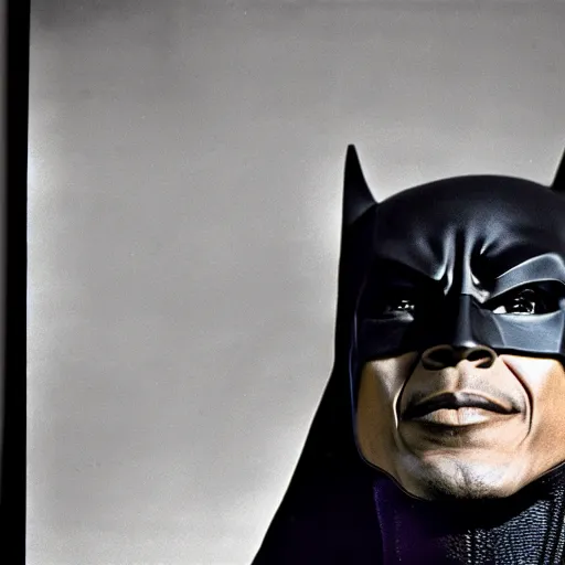 Image similar to obama as batman, photojournalism, press photo, 1960s