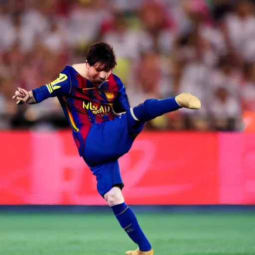 Prompt: lionel messi doing ballet