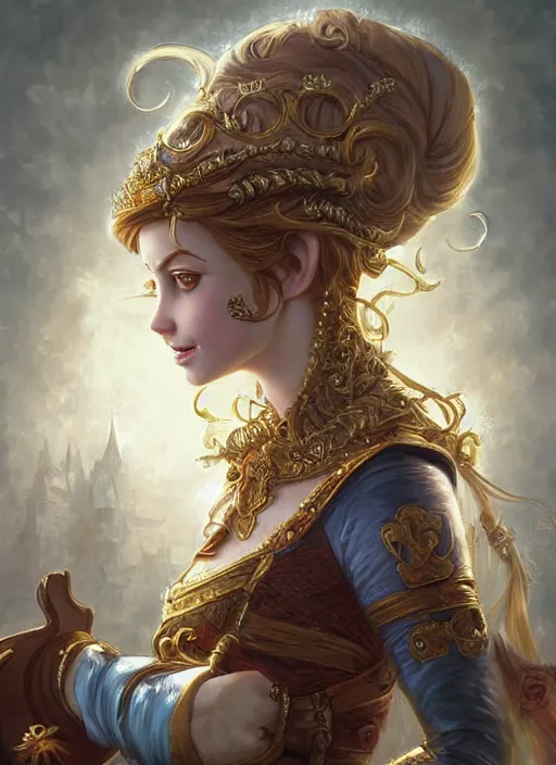 Prompt: digital painting of royal princess girl by filipe pagliuso and justin gerard symmetric fantasy highly detailed realistic intricate port