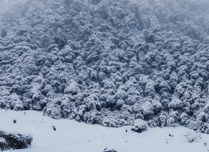 Image similar to rio de janeiro pao de acucar, city snowing with a lot of snow, mountains full of snow, photography award photo, 4 k