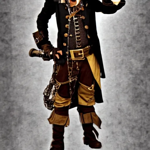 Image similar to A steampunk pirate