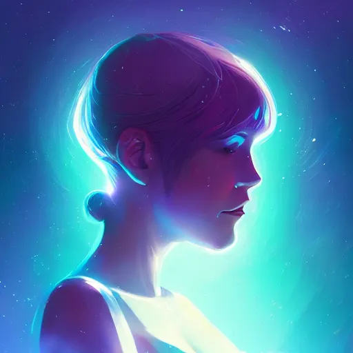 Image similar to Goddess of galaxies, ambient lighting, 4k, lois van baarle, ilya kuvshinov, rossdraws, artstation