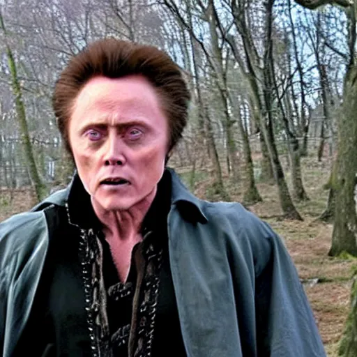 Image similar to How to be a Half-Orc Bard in D&D, by Christopher Walken.