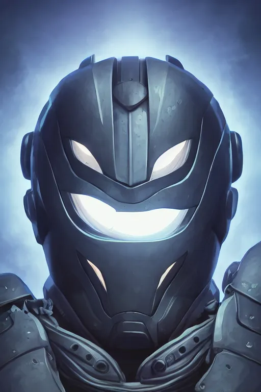 Image similar to epic mask helmet robot ninja portrait stylized as fornite style game design fanart by concept artist gervasio canda, behance hd by jesper ejsing, by rhads, makoto shinkai and lois van baarle, ilya kuvshinov, rossdraws global illumination radiating a glowing aura global illumination ray tracing hdr render in unreal engine 5