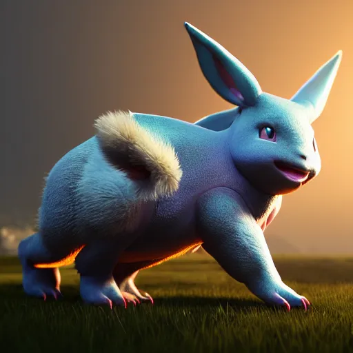 Image similar to photography of a realistic nidorino animal, ultra detailed, 8 k, cinematic lighting, natural background, trending on artstation, pokemon