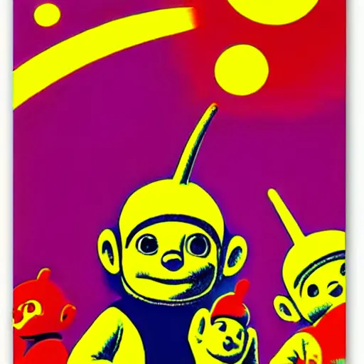 Image similar to teletubbies poster by Victor Moscoso