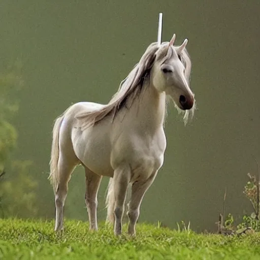 Prompt: magdeburg unicorn as a real life animal