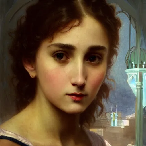 Prompt: detailed portrait of a scifi suburbia, interior, filigree ornaments and greek architecture, artstation, bouguereau, in africa, cinematic