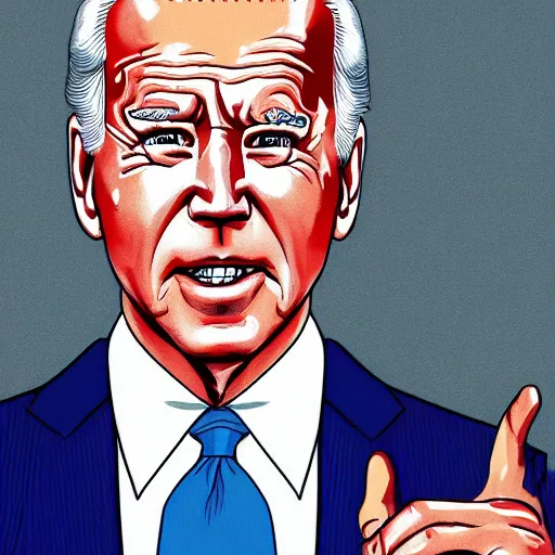 Image similar to Joe Biden in the style of junji ito, 4k resolution, 8k resolution, HD Quality, highly detailed, very detailed, detailed, studio quality lighting, digital art, trending on Artstation, in the style of junji ito