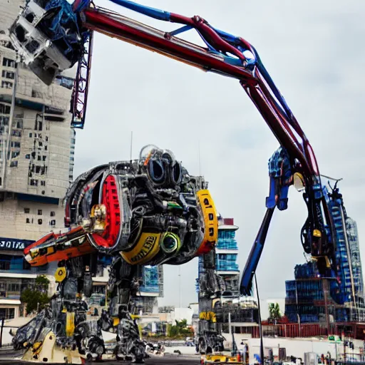 Image similar to a giant robot being built