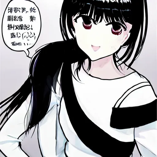 Prompt: komi - san tranding on pixiv