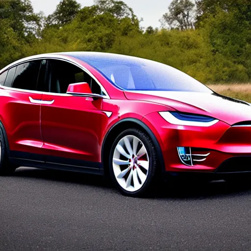 Prompt: high res Tesla model X car, 4k photography