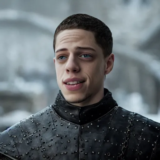 Image similar to still of pete davidson in game of thrones