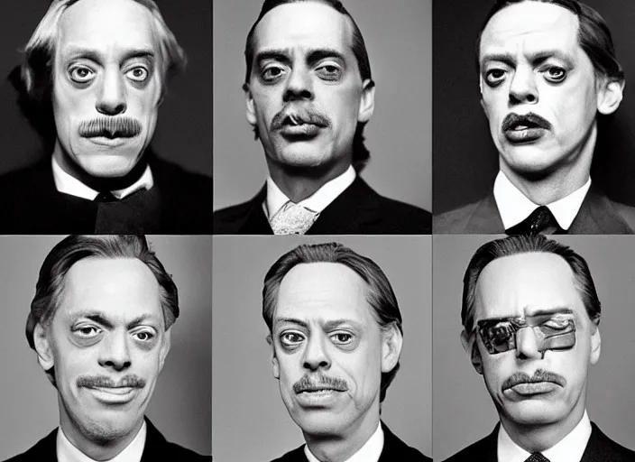 Image similar to Mount Rushmore but all the faces are Steve Buscemi