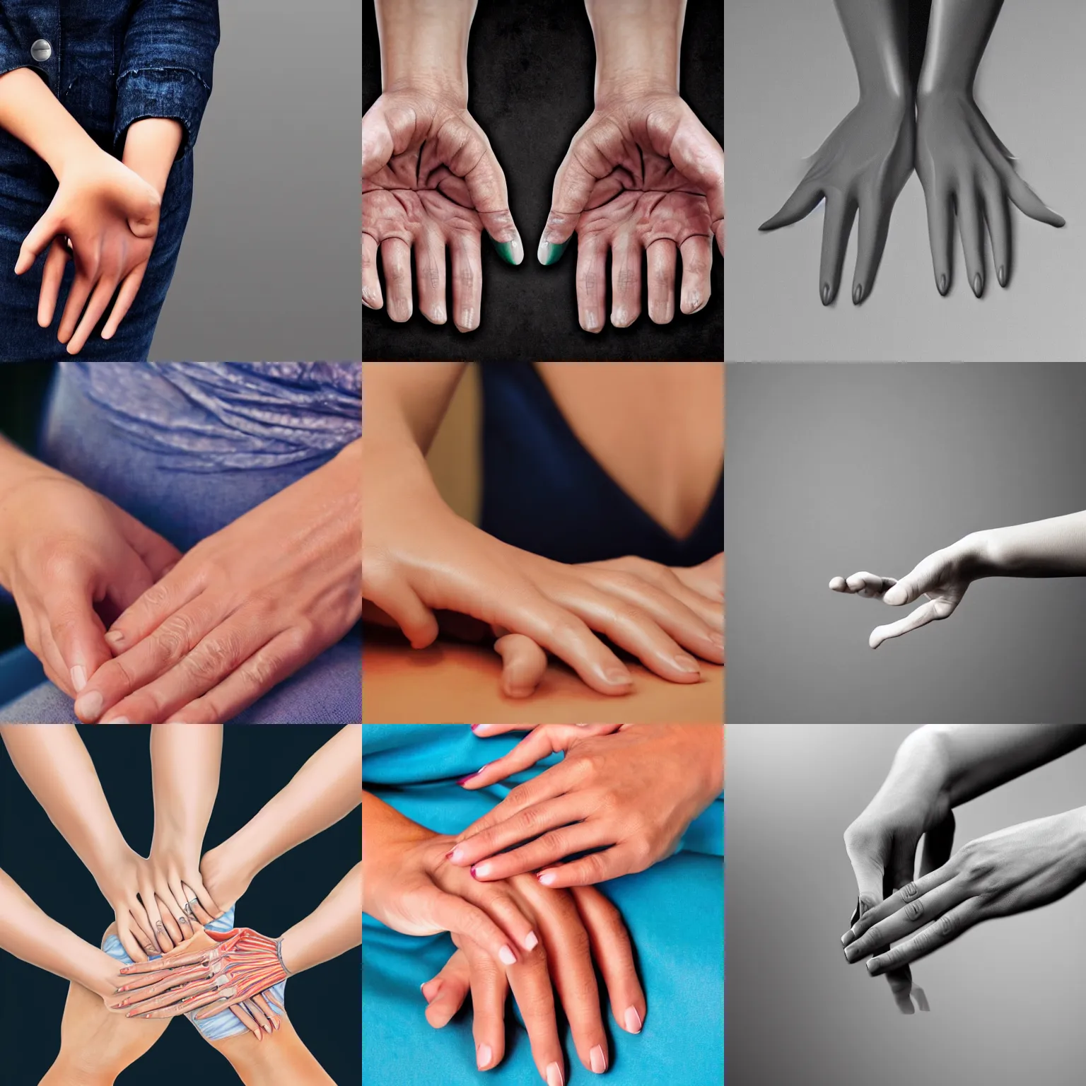 Prompt: extremely detailed an anatomically accurate photograph of a woman's hands