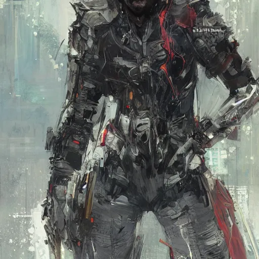 Image similar to Killy from BLAME! by Wadim Kashin, ArtStation