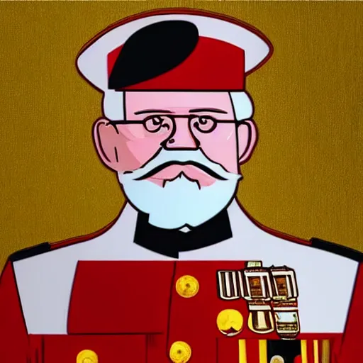 Prompt: colonel sanders, usmc