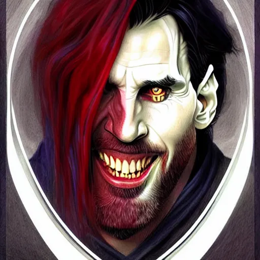 Prompt: Lionel Messi as Dr. Morbius in Morbius, D&D style, fantasy, intricate, elegant, highly detailed, digital painting, artstation, concept art, matte, sharp focus, illustration, art by Artgerm and Greg Rutkowski and Alphonse Mucha