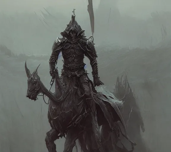 Image similar to marauder concept, beksinski, age of sigma art, ruan jia, dark soul armor concept, trending on artstation, wayne barlowe, adrian smith fantasy art, elden ring art, the hobbit art, lord of the ring art, infinity blade armor